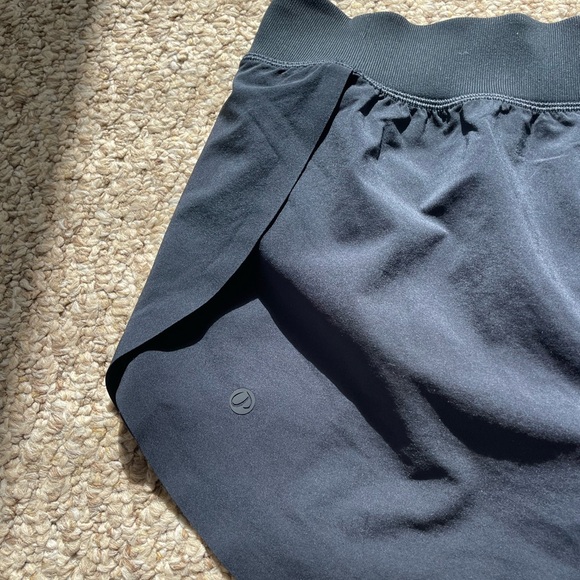 CRZ Yoga True Navy Mid-Waisted Dolphin Athletic Shorts - Picture 9 of 11